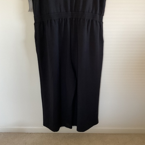 Lane Bryant Journey Elastic Tie-Waist Wide Leg Jumpsuit Sz 30/32 keyhole back - Picture 8 of 16